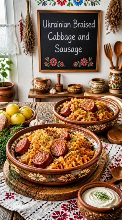 Ukranian Braised Cabbage and Sausage Recipe