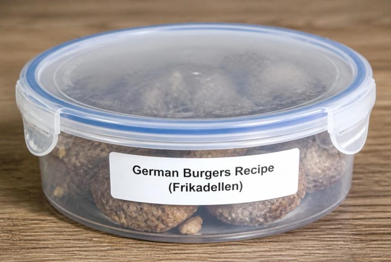 German Burgers Recipe (Frikadellen) Storage TIps