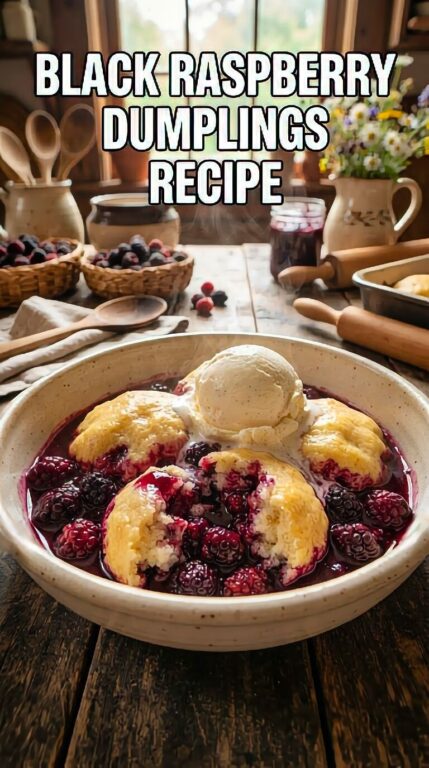 Black Raspberry Dumplings Recipe
