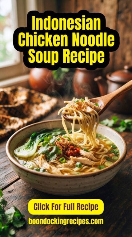 Indonesian Chicken Noodle Soup Recipe