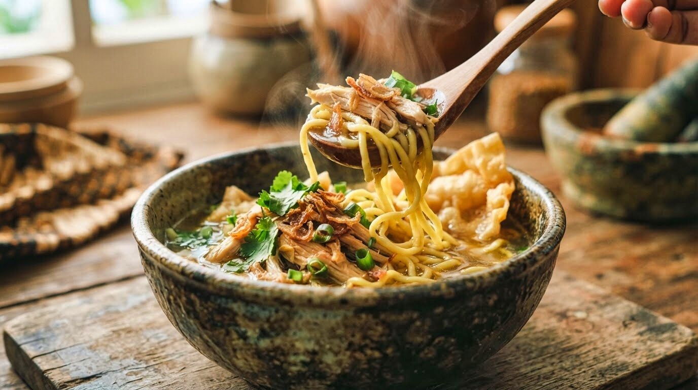 Indonesian Chicken Noodle Soup Recipe