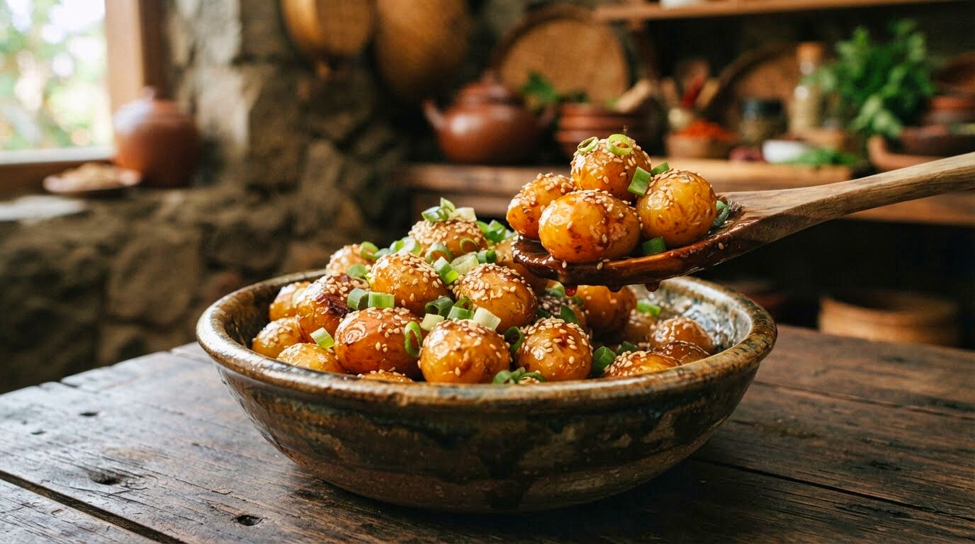 Indonesian Soy-Ginger Glazed Potatoes Recipe