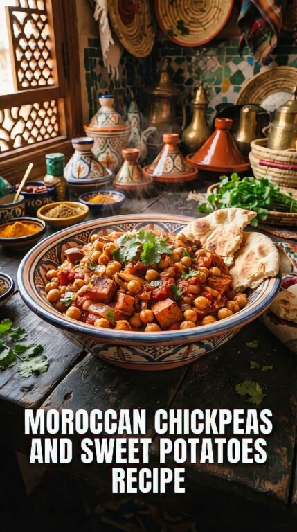Moroccan Chickpeas and Sweet Potatoes Recipe