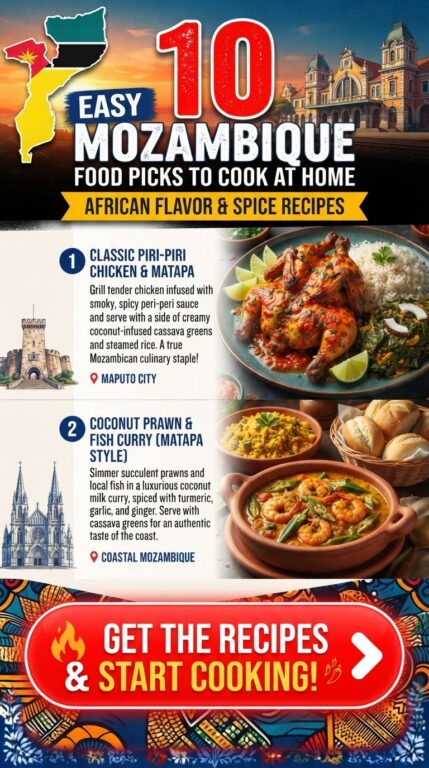 10 Easy Mozambique Food Picks to Cook At Home