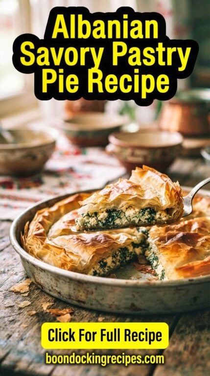 Albanian Savory Pastry Pie Recipe