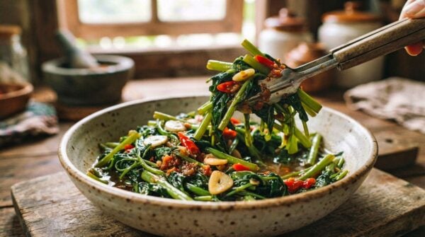 Indonesian Stir-Fried Water Spinach Recipe