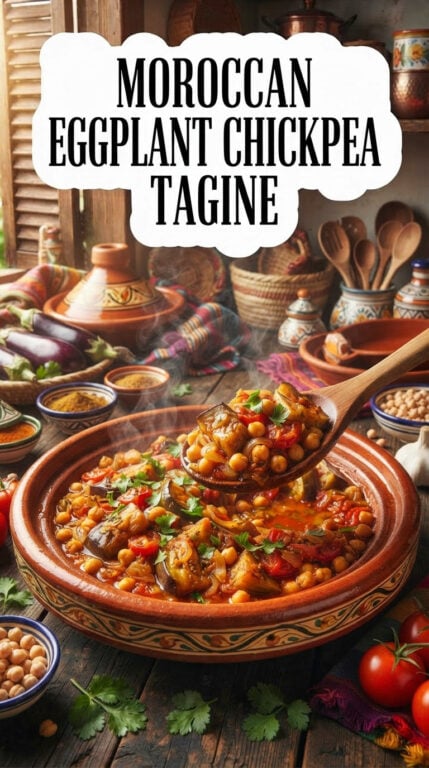 10. Moroccan Eggplant Chickpea Tagine