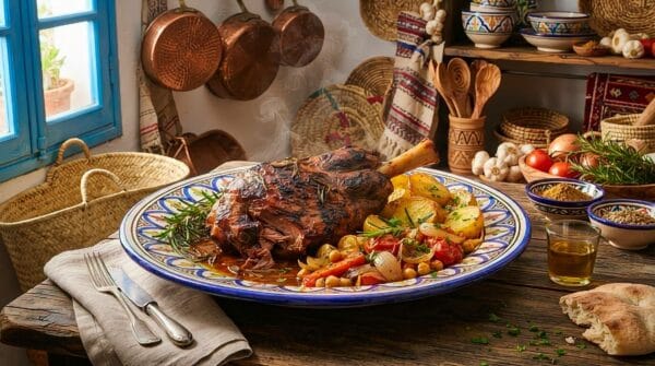Tunisian Slow-cooked Lamb with Rosemary Recipe