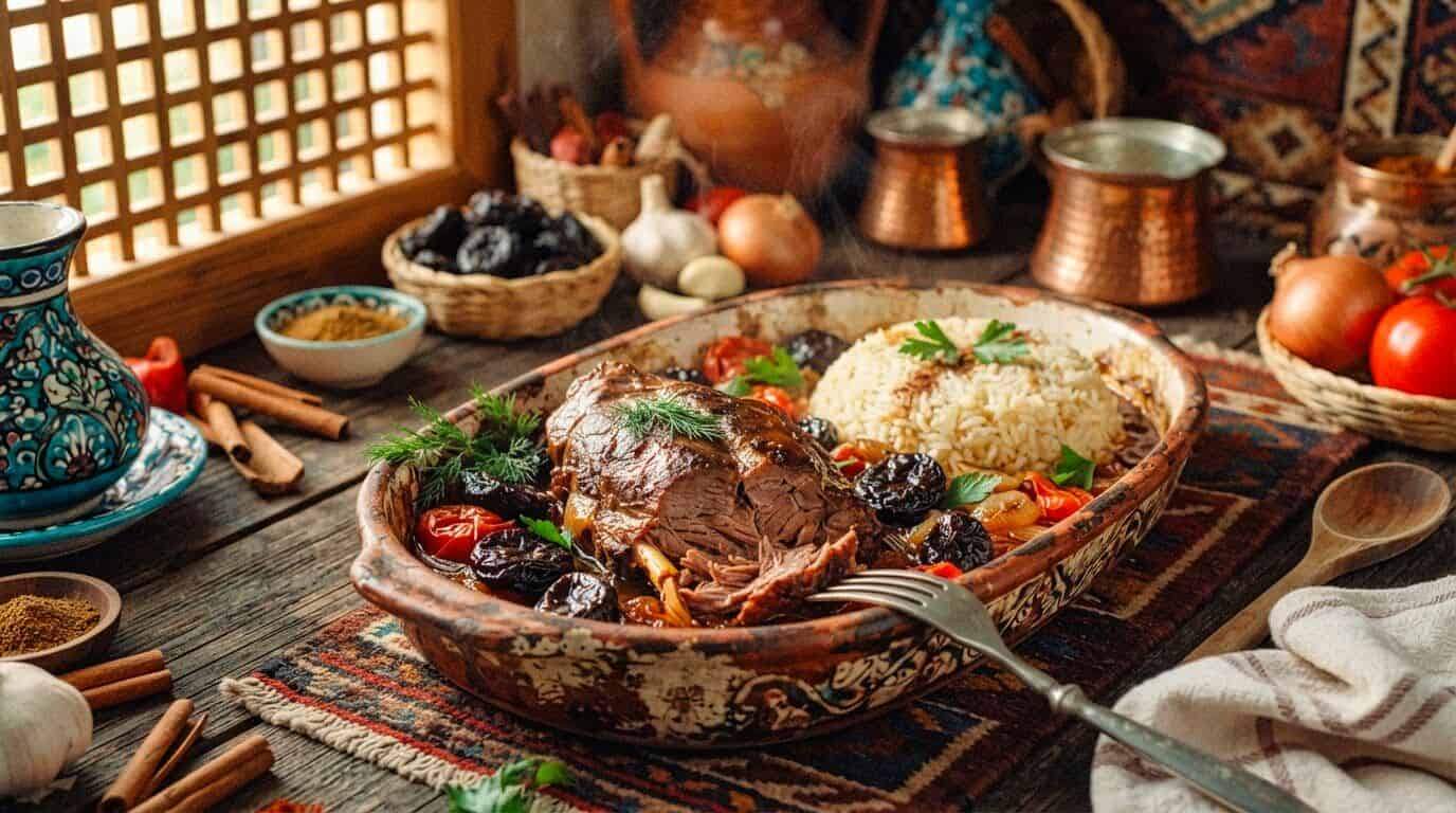 Turkish Lamb Casserole With Prunes Recipe