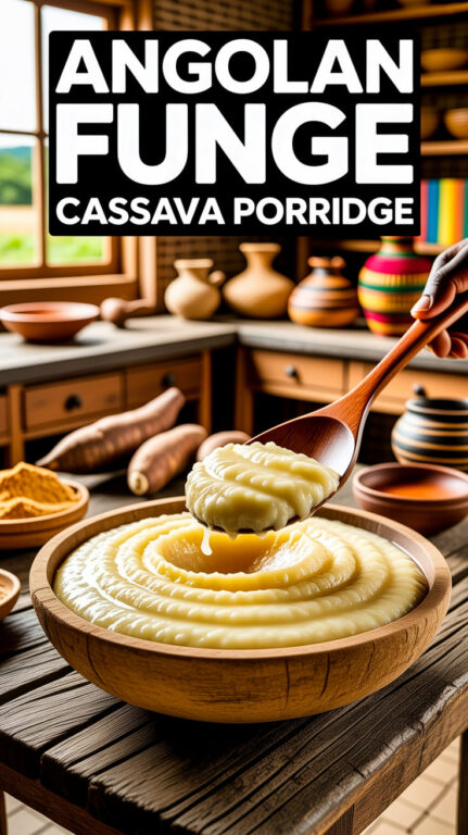 12. Angolan Funge Cassava Porridge Recipe