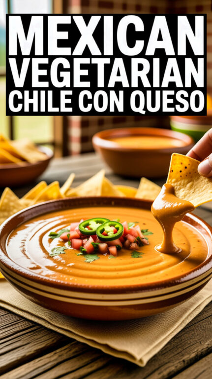 12. Mexican Vegetarian Chile con Queso Recipe