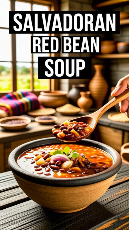 12. Salvadoran Red Bean Soup Recipe