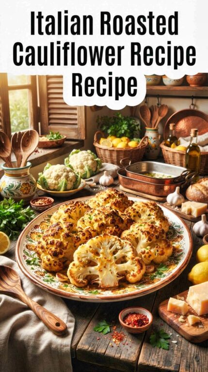 Italian Roasted Cauliflower Recipe