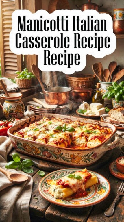 Manicotti Italian Casserole Recipe