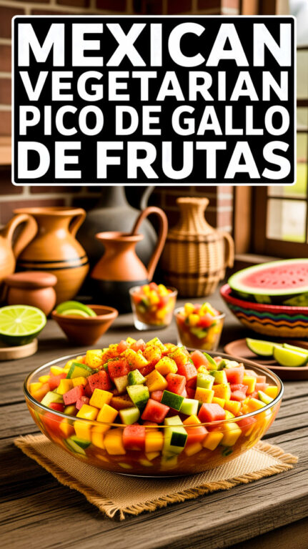 13. Mexican Vegetarian Pico de Gallo de Frutas Recipe