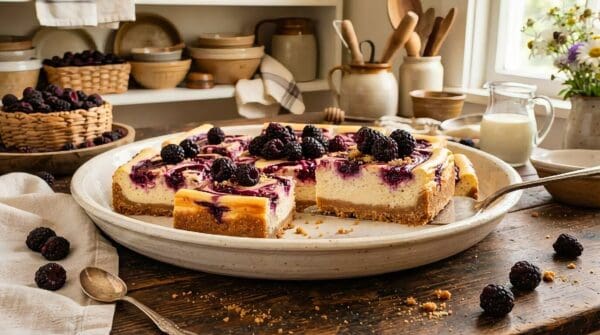 Black Raspberry Cheesecake Bars Recipe