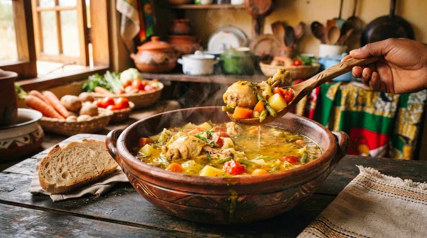 Zimbabwean Chicken and Vegetable Soup Recipe