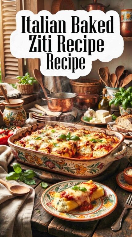 Baked Ziti with Sausage Italian Hot Dish