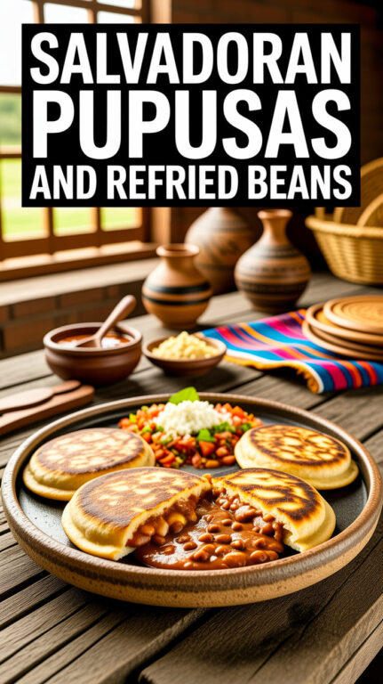 15. Salvadoran Pupusas and Refried Beans Recipe