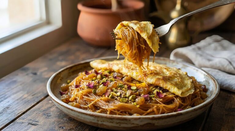 15. UAE Sweet Vermicelli and Egg Omelet Recipe