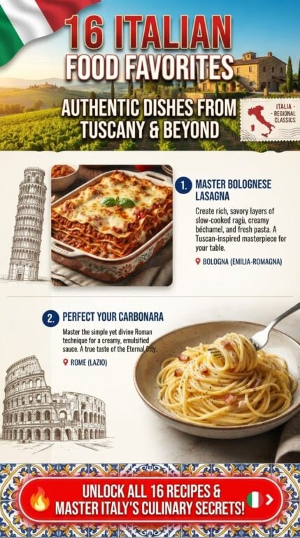 Italian food favorites.