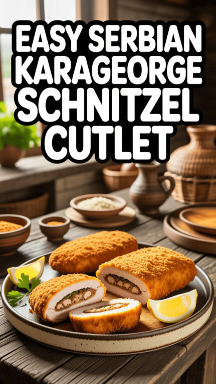 17. Easy Serbian Karageorge Schnitzel Cutlet Recipe