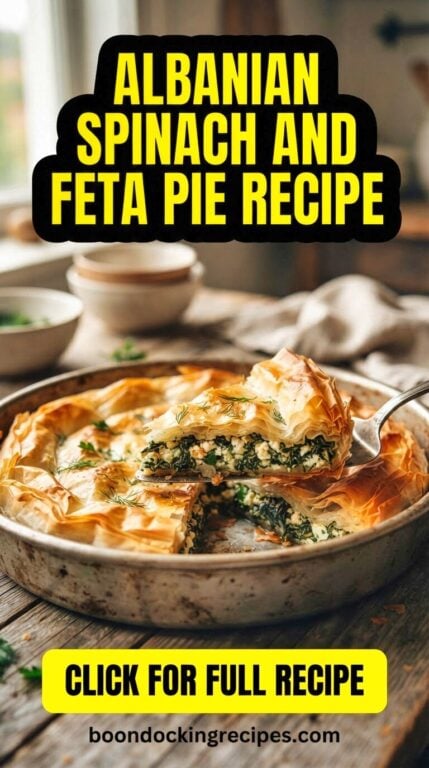 Albanian Spinach and Feta Pie Recipe