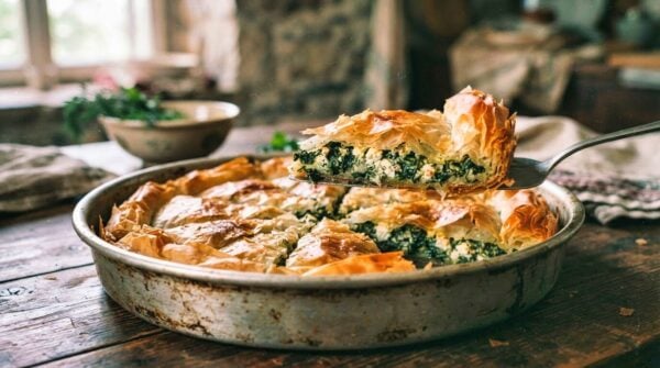 Albanian Spinach and Feta Pie Recipe