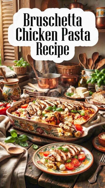 Bruschetta Chicken Pasta Salad Recipe