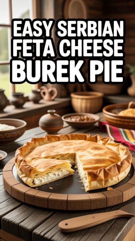 2. Easy Serbian Feta Cheese Burek Pie Recipe