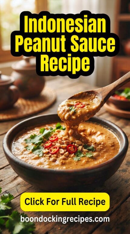 Indonesian Peanut Sauce Recipe