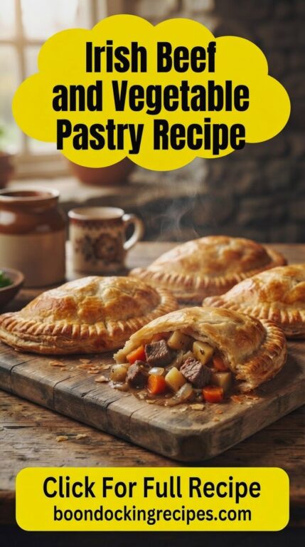 Irish Beef and Vegetable Pasty recipe