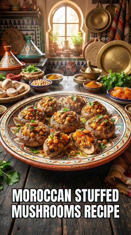 Moroccan Stuffed Mushrooms Recipe