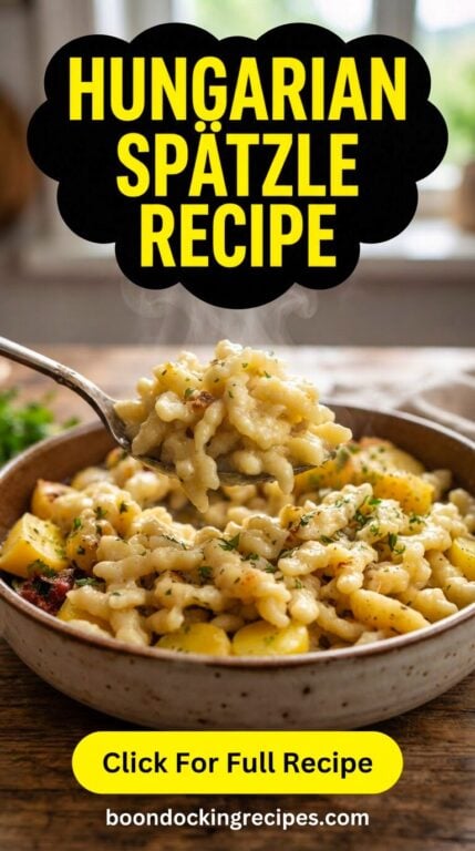 Hungarian Spätzle Recipe