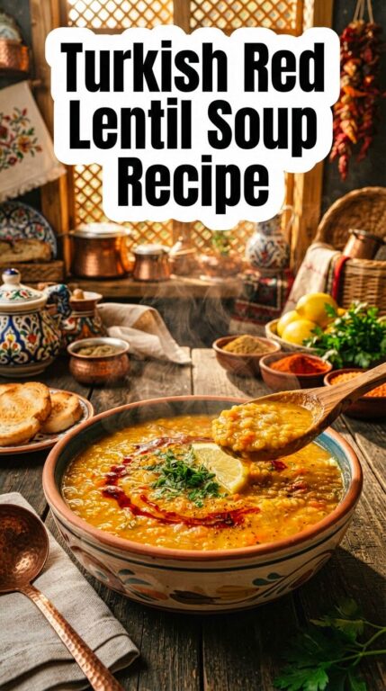 Turkish Red Lentil Soup Recipe