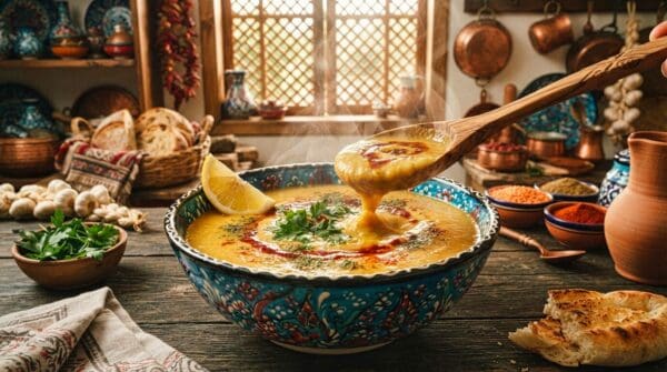 Turkish Red Lentil Soup Recipe