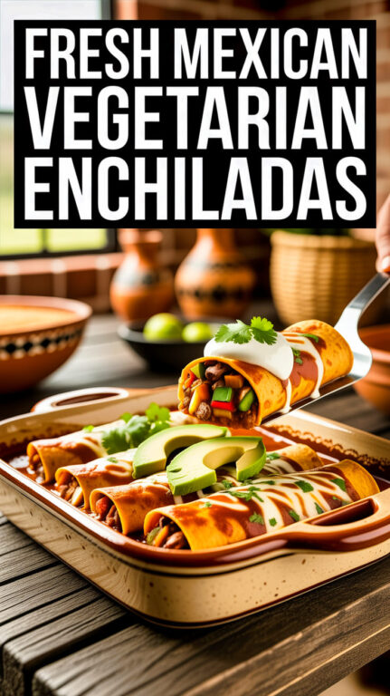 4. Fresh Mexican Vegetarian Enchiladas Recipe