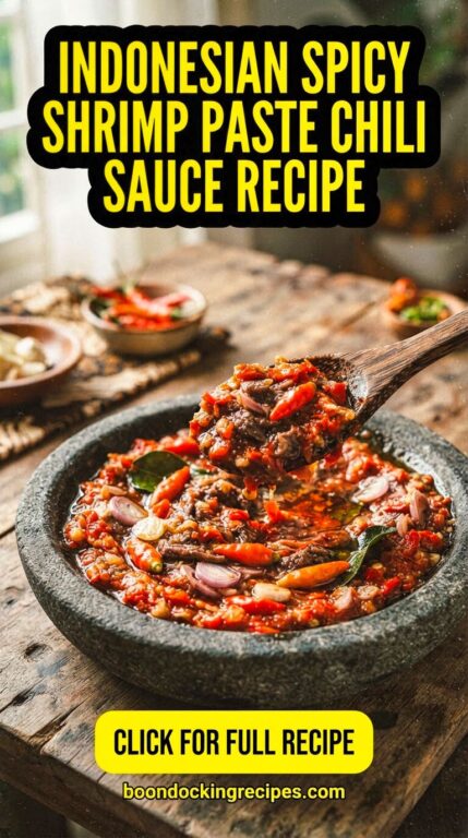 Indonesian Spicy Shrimp Paste Chili Sauce Recipe