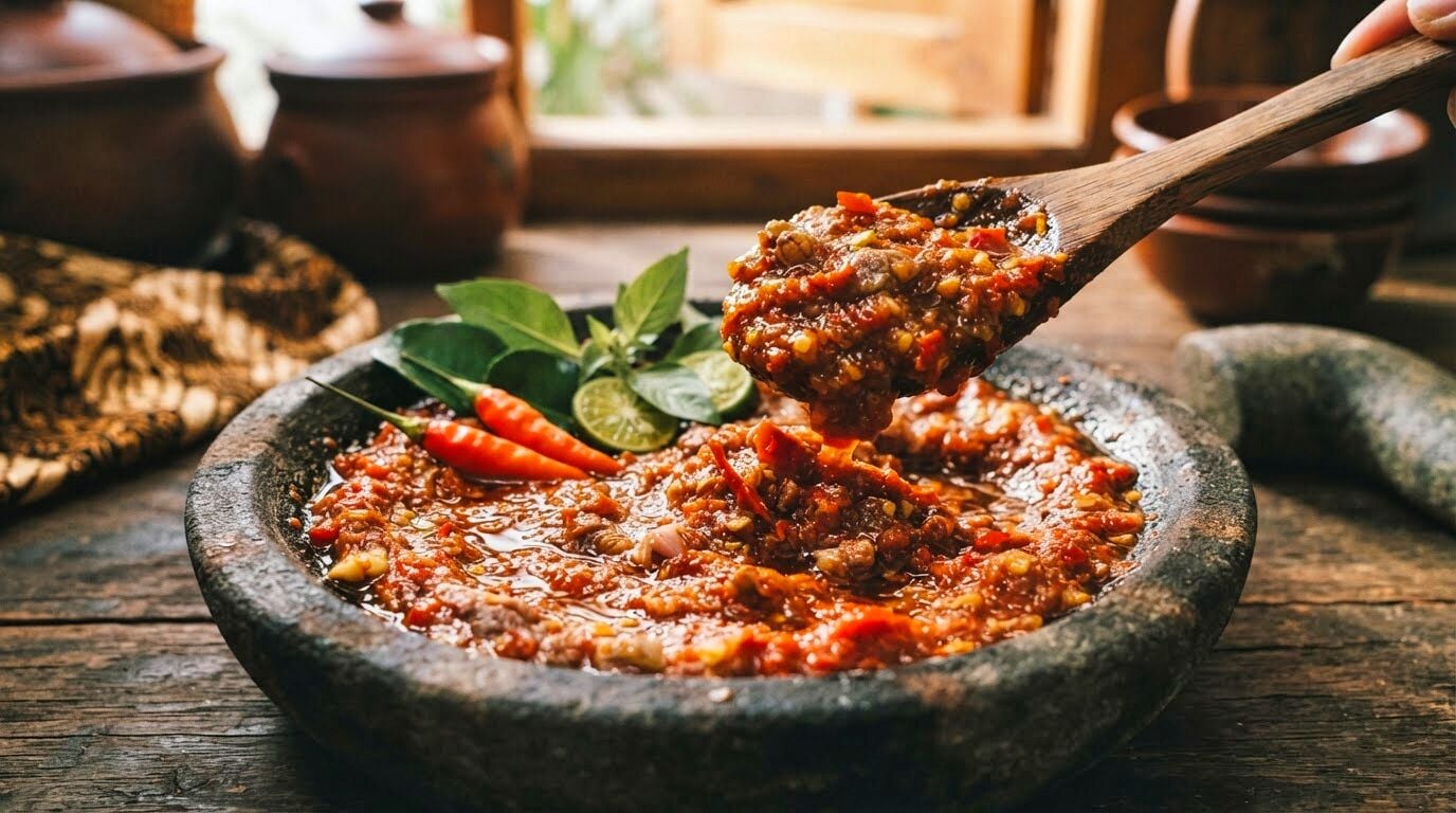 Indonesian Spicy Shrimp Paste Chili Sauce Recipe