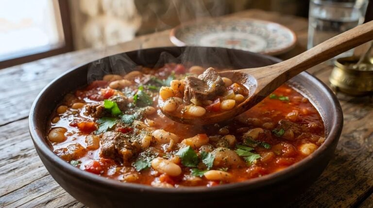 4. UAE Assyrian Bean Stew with Lamb Recipe