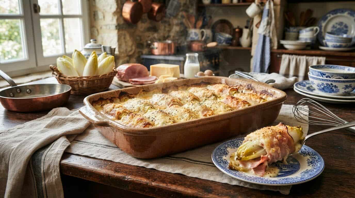 Belgian Endive and Ham Gratin Recipe