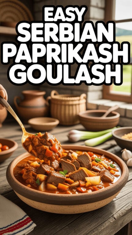 5. Easy Serbian Paprikash Goulash Recipe