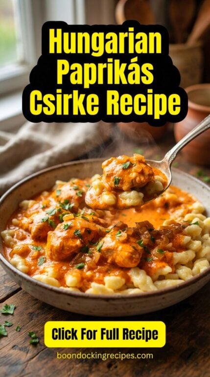 Hungarian Paprikás Csirke Recipe