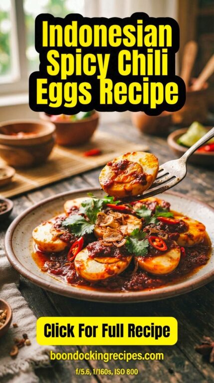 Indonesian Spicy Chili Eggs Recipe