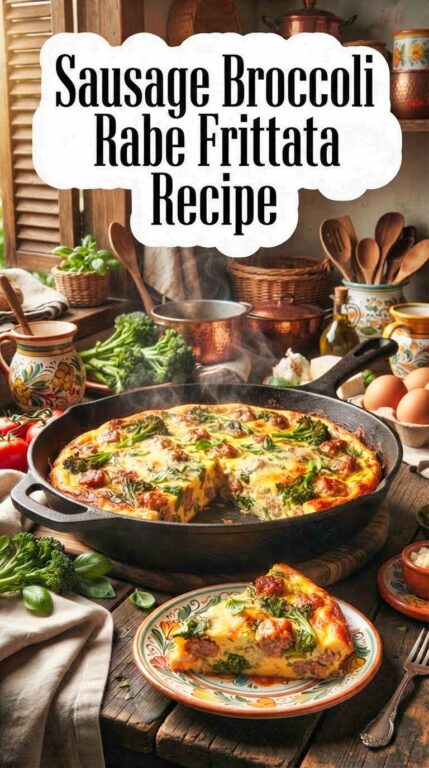 Sausage Broccoli Rabe Frittata Recipe