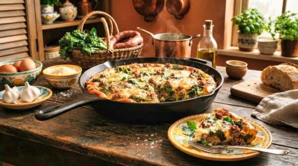 Sausage Broccoli Rabe Frittata Recipe