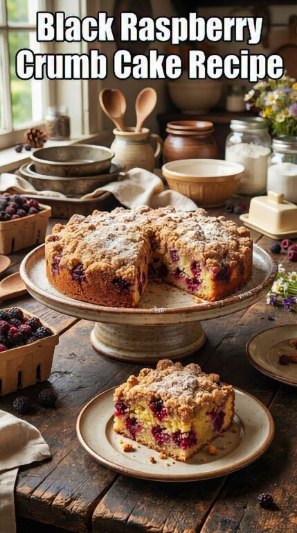 Black Raspberry Crumb Cake Recipe