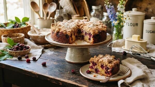 Black Raspberry Crumb Cake Recipe