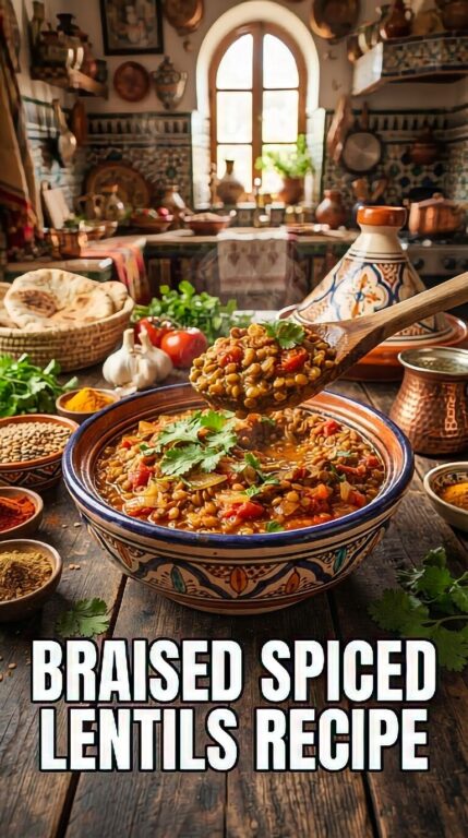 Braised Spiced Lentils Recipe