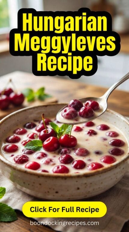 Hungarian Meggyleves Recipe